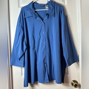 Fashion Bug Stretch Blue Shirt